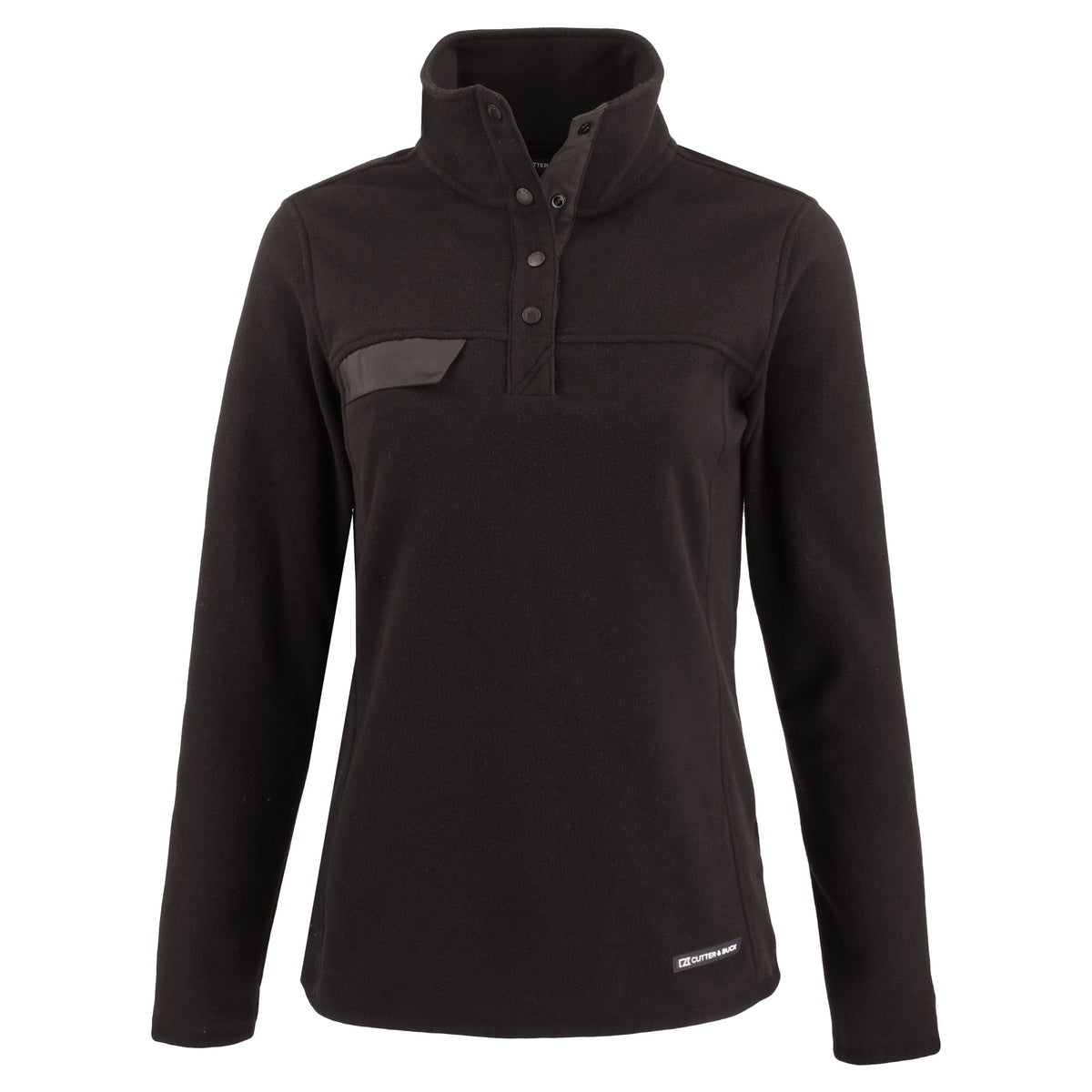 Cutter & Buck Fleece S / Black Cutter & Buck - Women's Woodland Recycled Fleece Snap Pullover