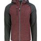 Cutter & Buck Fleece S / Bordeaux Heather/Charcoal Heather Cutter & Buck - Men's Mainsail Hooded Jacket
