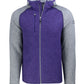 Cutter & Buck Fleece S / College Purple Heather/Polished Heather Cutter & Buck - Men's Mainsail Hooded Jacket