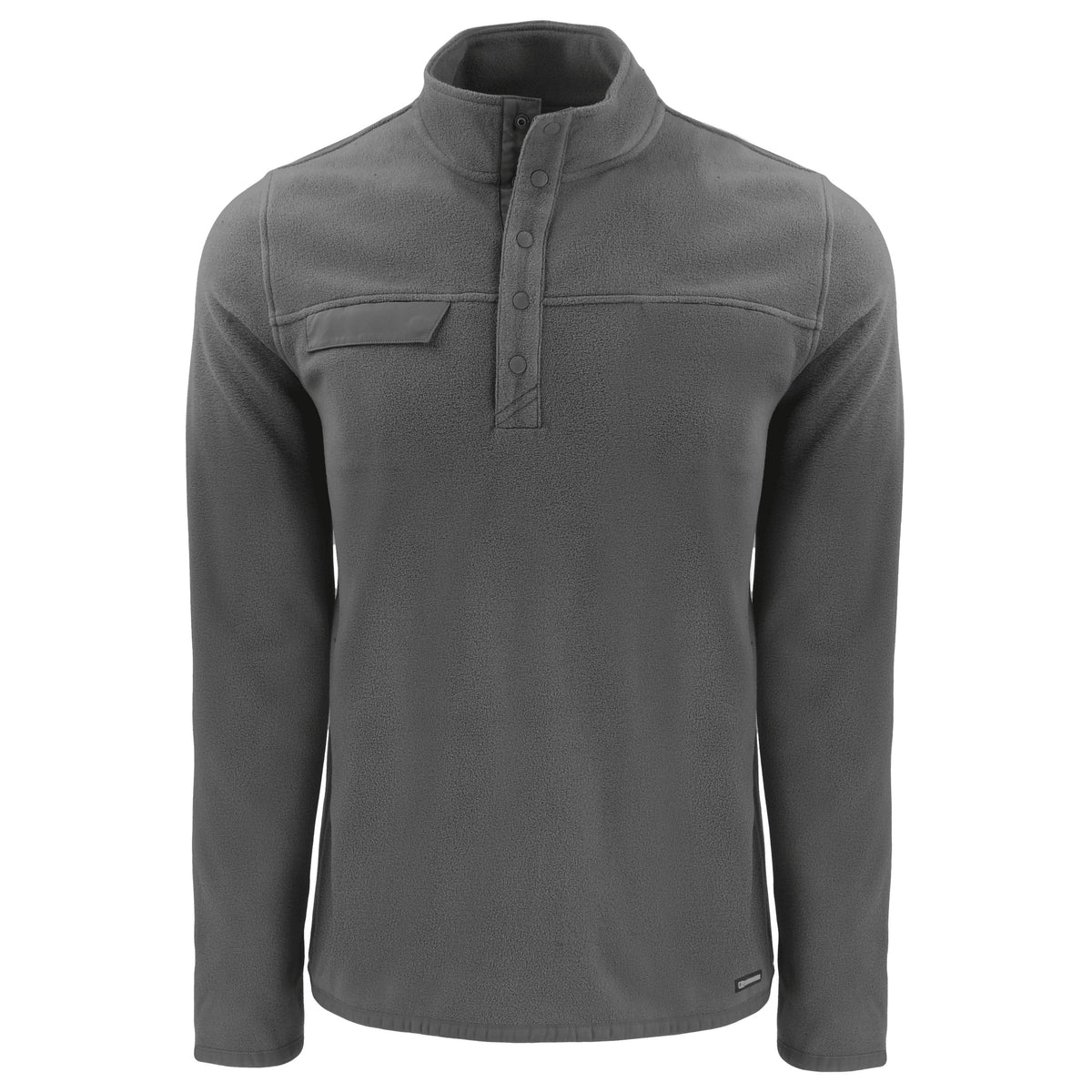 Cutter & Buck Fleece S / Elemental Grey Cutter & Buck - Men's Woodland Recycled Fleece Snap Pullover