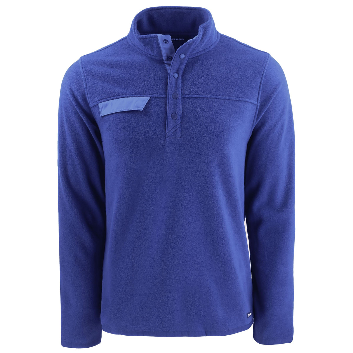 Cutter & Buck Fleece S / Tour Blue Cutter & Buck - Men's Woodland Recycled Fleece Snap Pullover