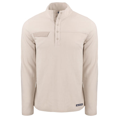 Cutter & Buck Fleece S / Wheat Cutter & Buck - Men's Woodland Recycled Fleece Snap Pullover