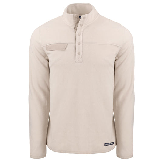 Cutter & Buck Fleece S / Wheat Cutter & Buck - Men's Woodland Recycled Fleece Snap Pullover