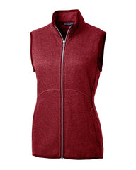 Cutter & Buck Fleece XS / Cardinal Red Heather Cutter & Buck - Women's Mainsail Vest