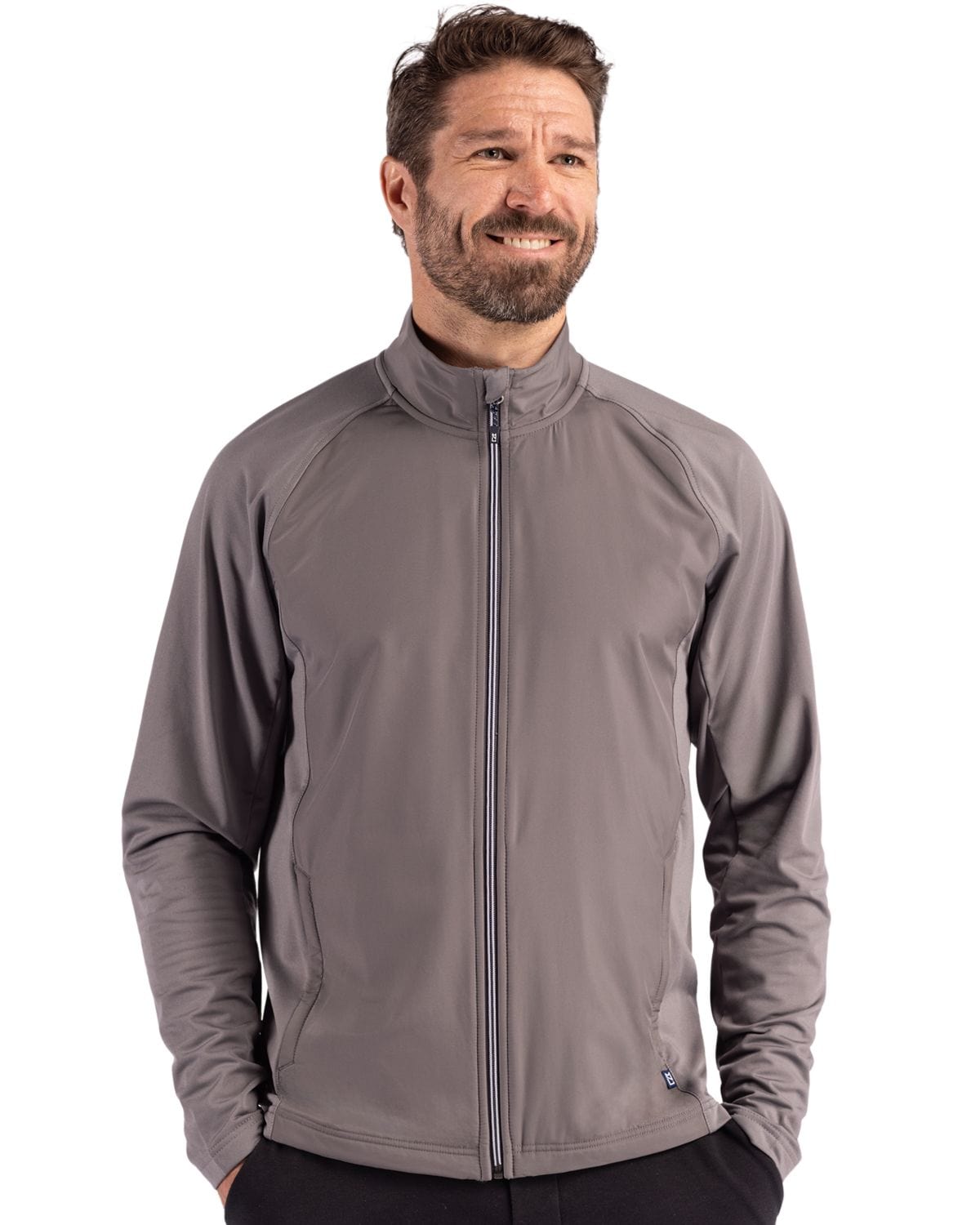 Cutter & Buck Layering Cutter & Buck - Men's Adapt Eco Knit Full Zip Jacket - BIG/TALL