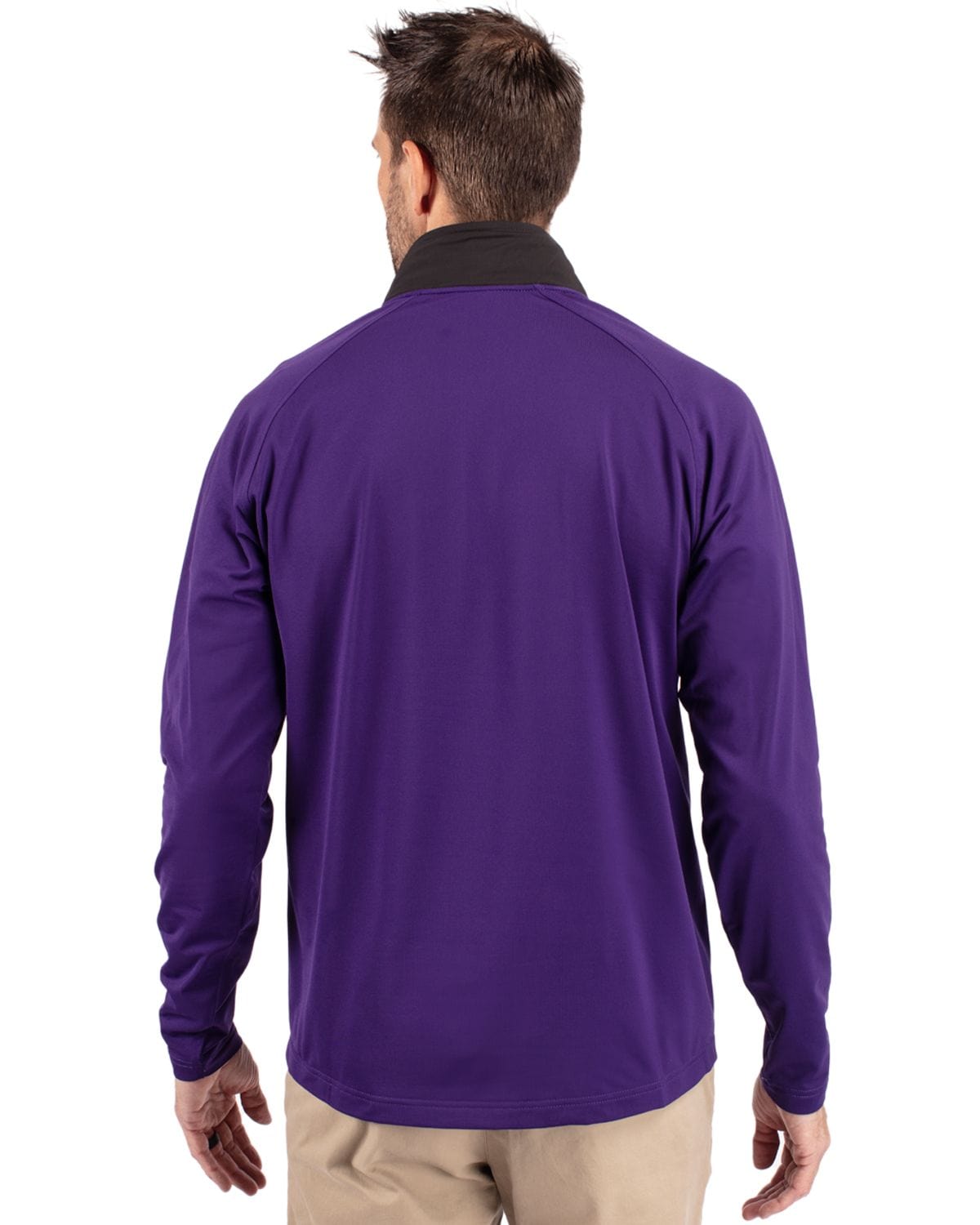 Cutter & Buck Layering Cutter & Buck - Men's Adapt Eco Knit Hybrid Quarter-Zip Pullover
