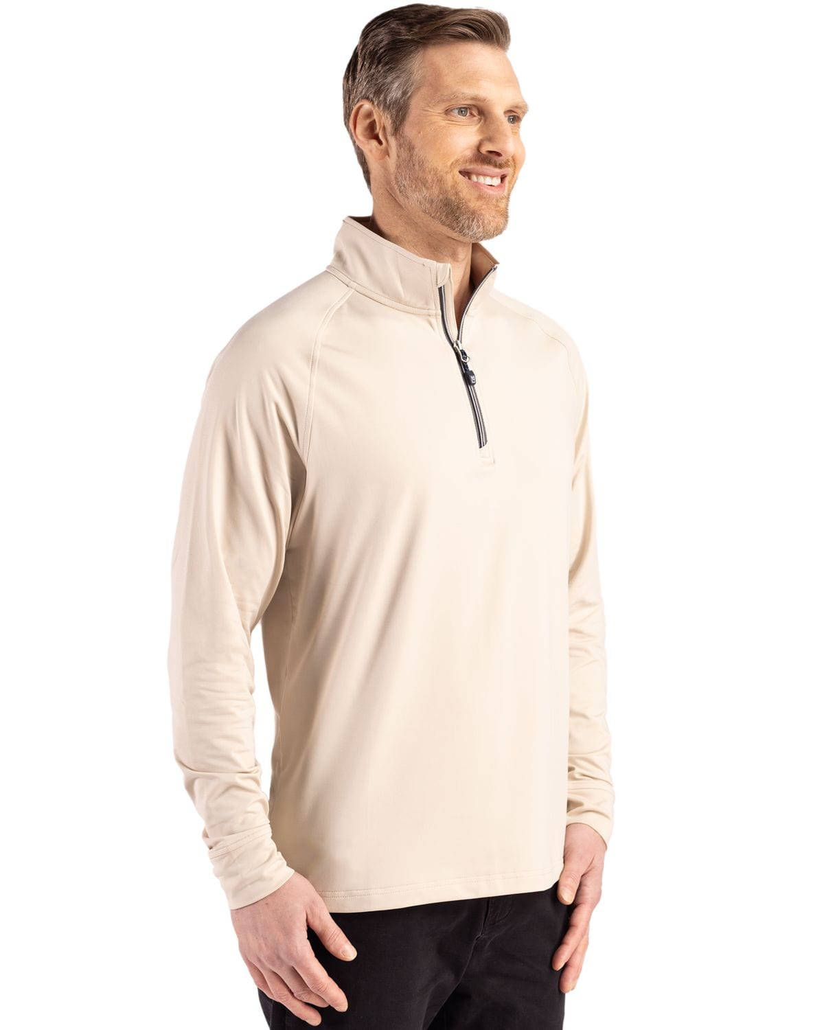 Cutter & Buck Layering Cutter & Buck - Men's Adapt Eco Knit Quarter Zip Pullover
