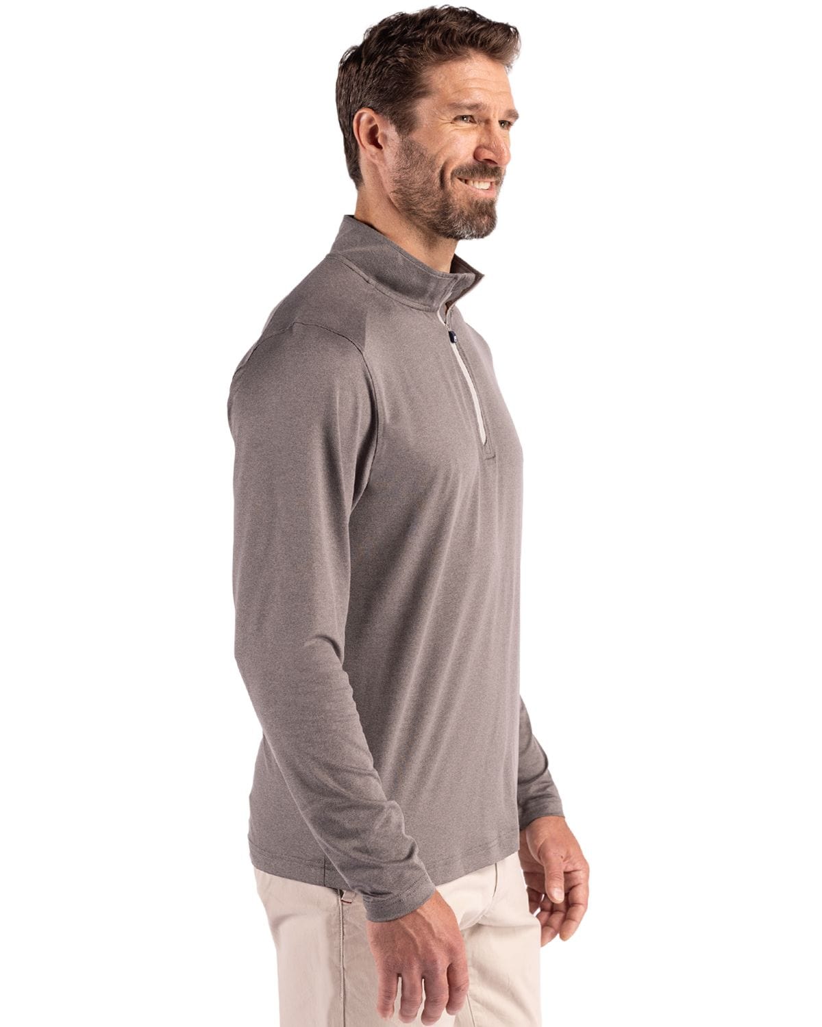 Cutter & Buck Layering Cutter & Buck - Men's Coastline Epic Comfort Recycled Quarter-Zip