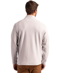 Cutter & Buck Layering Cutter & Buck - Men's Hunt's Point Textured Fleece Recycled Snap Pullover