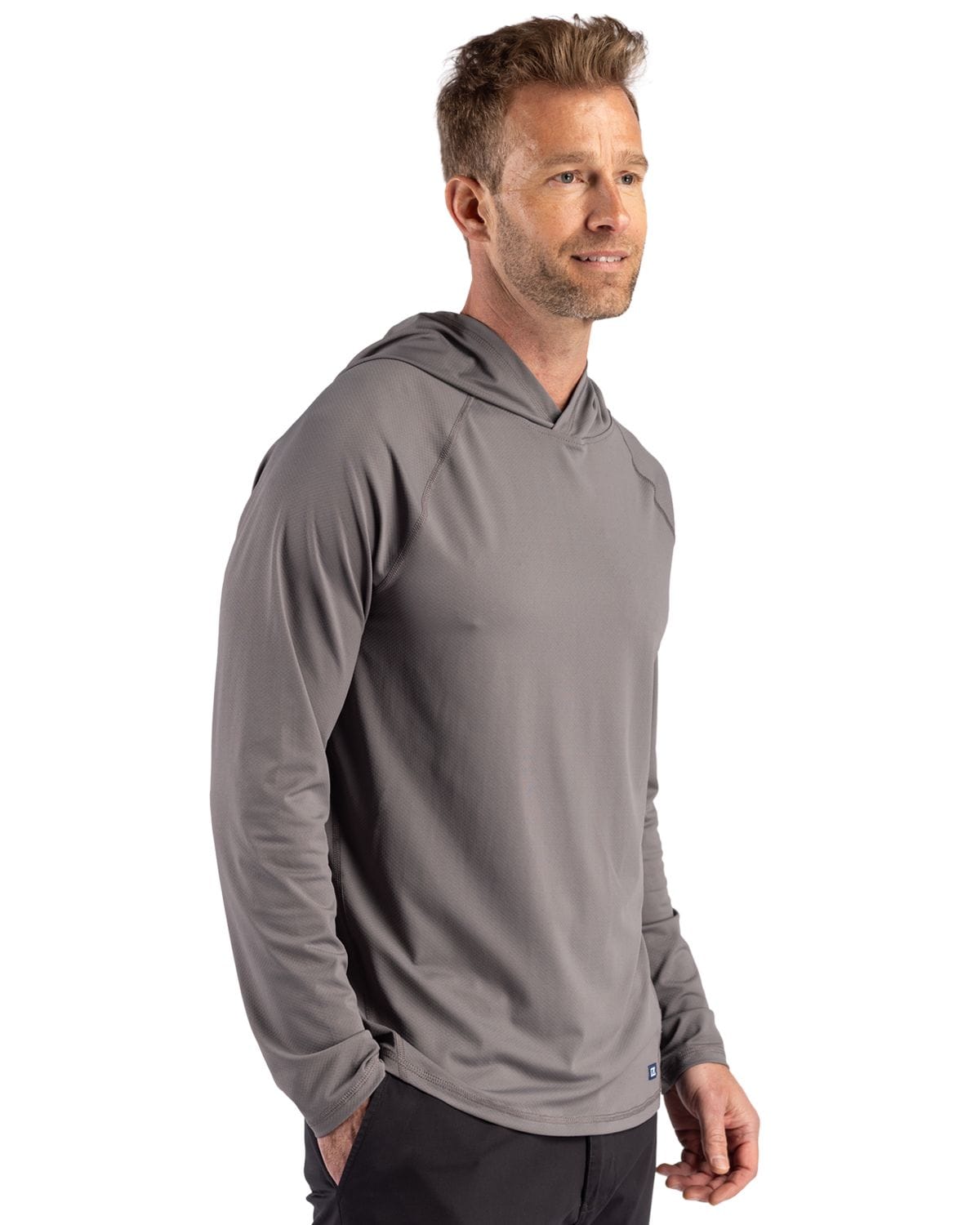 Cutter & Buck Layering Cutter & Buck - Men's Prospect Featherlight Stretch Hooded Pullover