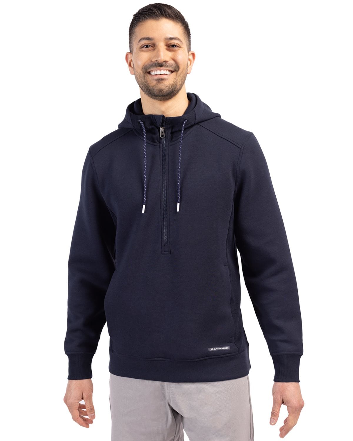 Cutter & Buck Layering Cutter & Buck - Men's Roam Recycled Half-Zip Hooded Pullover