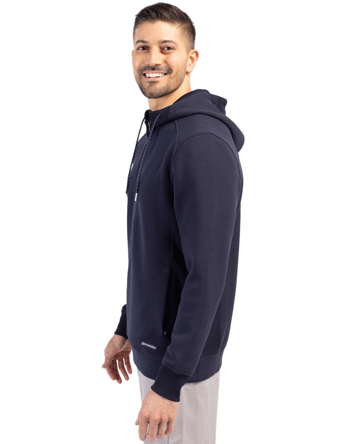 Cutter & Buck Layering Cutter & Buck - Men's Roam Recycled Half-Zip Hooded Pullover