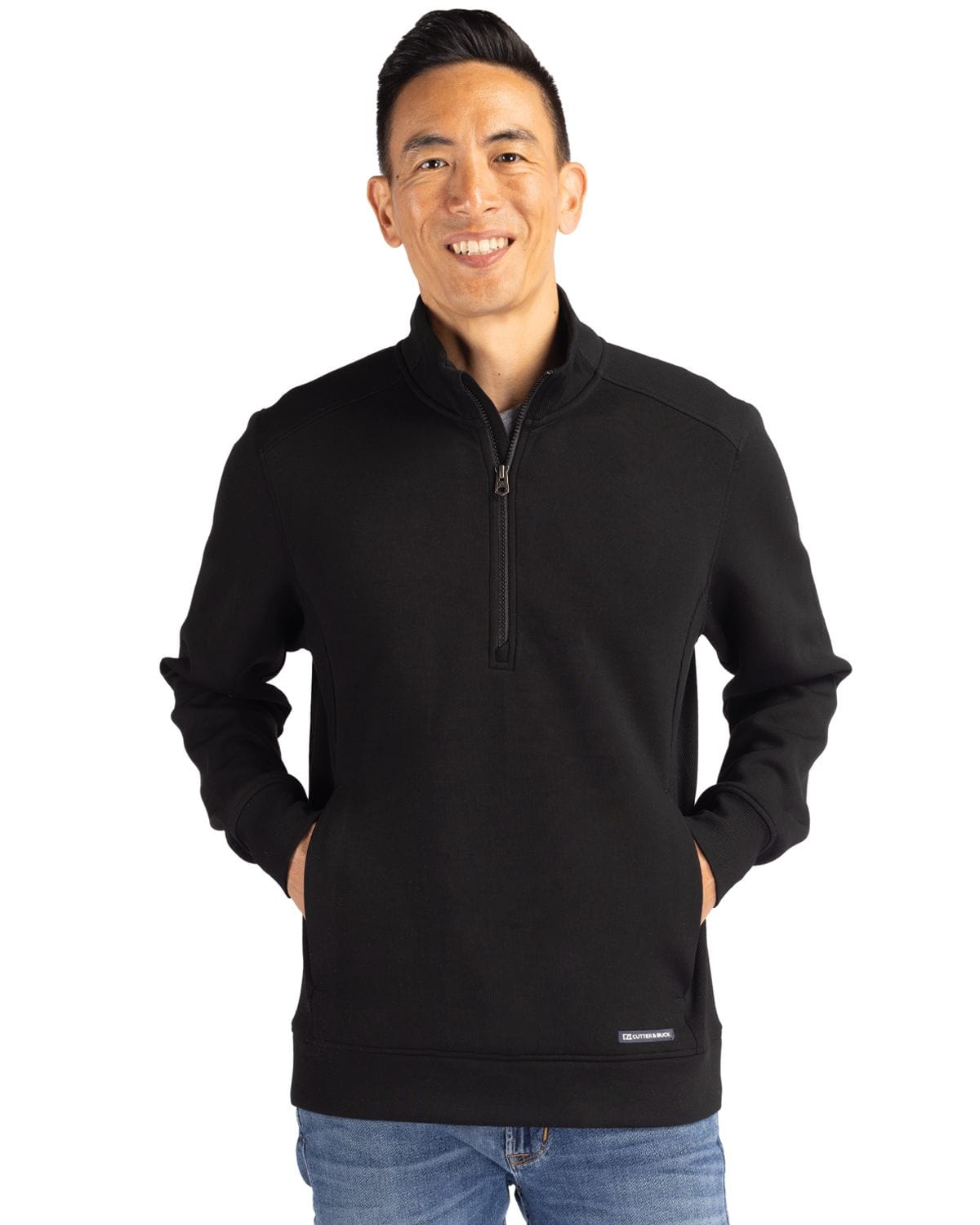 Cutter & Buck Layering Cutter & Buck - Men's Roam Recycled Quarter Zip Pullover