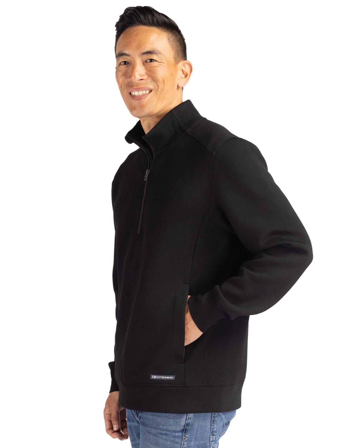Cutter & Buck Layering Cutter & Buck - Men's Roam Recycled Quarter Zip Pullover
