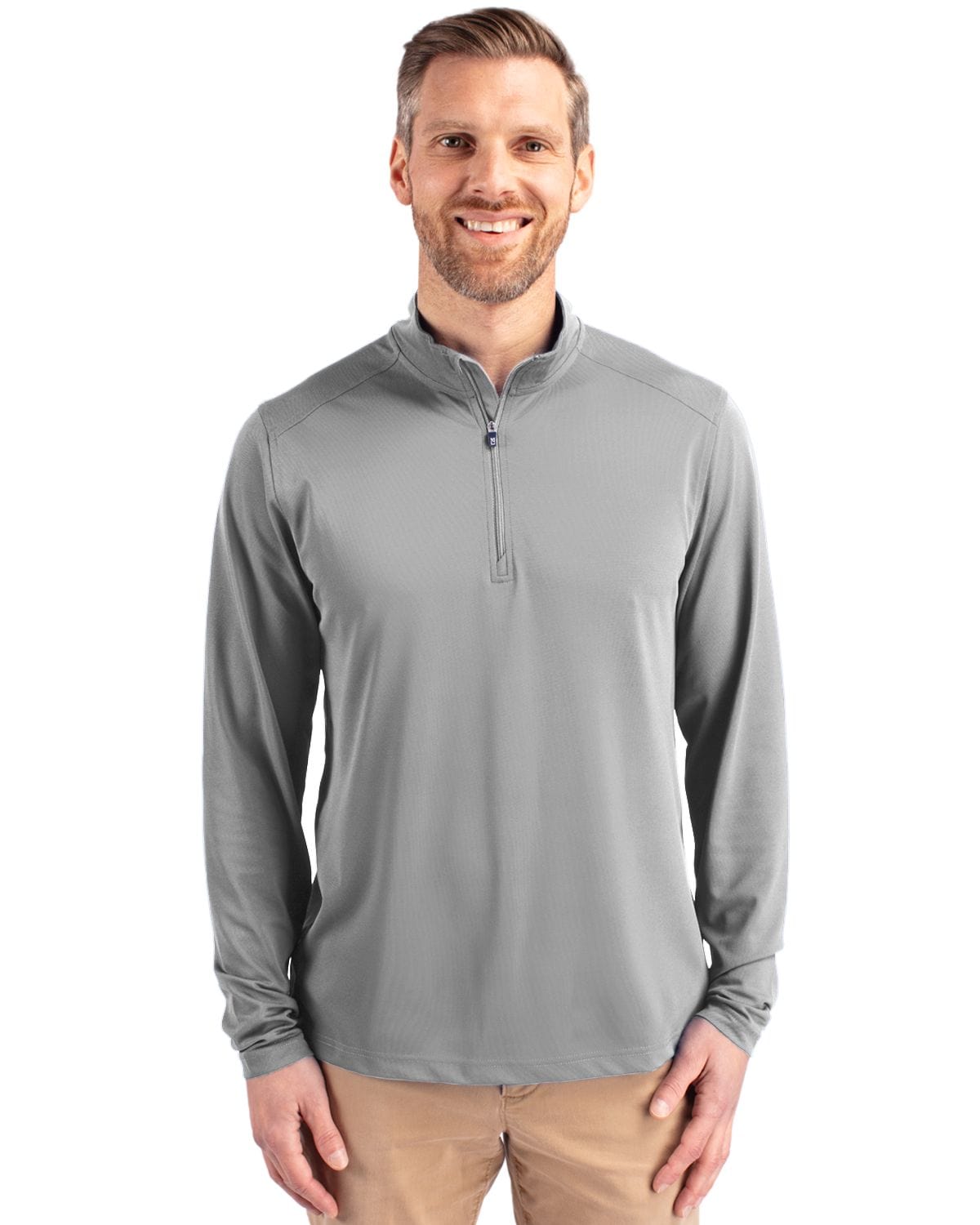 Cutter & Buck Layering Cutter & Buck - Men's Virtue Eco Pique Recycled Quarter Zip