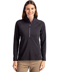 Cutter & Buck Layering Cutter & Buck - Women's Adapt Eco Knit Half Zip Pullover w/ Contrast Zipper