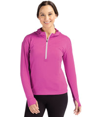 Cutter & Buck Layering Cutter & Buck - Women's Daybreak Recycled Half-Zip Hoodie