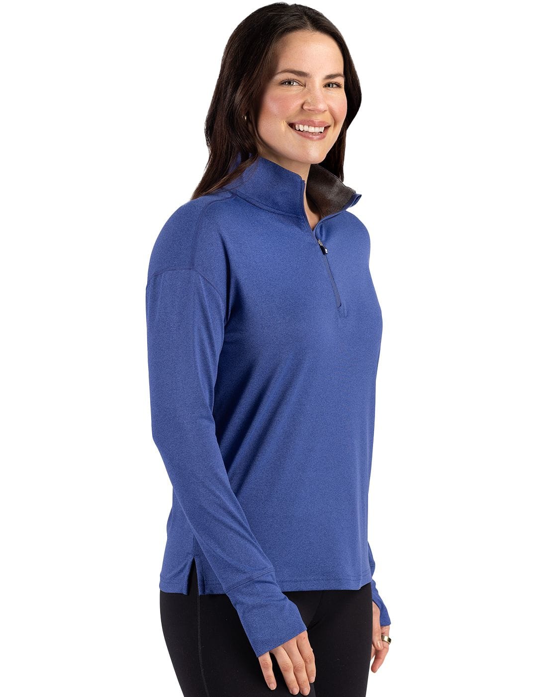 Cutter & Buck Layering Cutter & Buck - Women's Forge Recycled Stretch 1/4-Zip Pullover