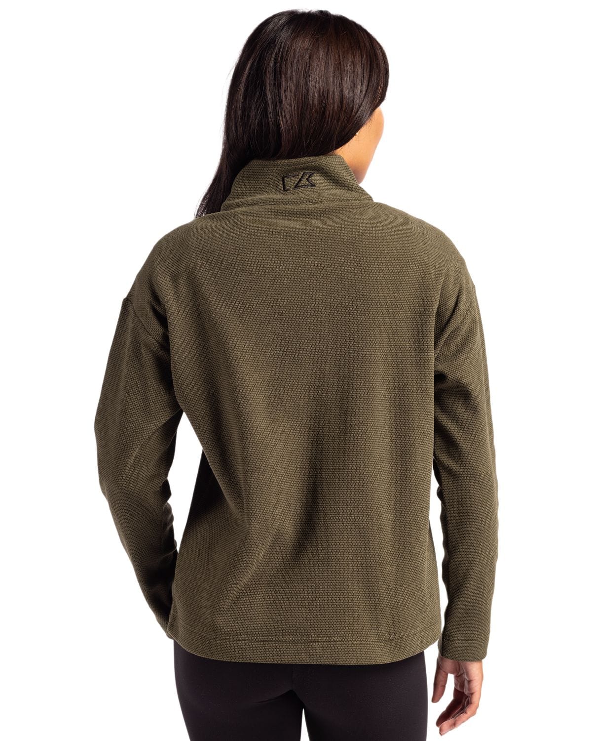 Cutter & Buck Layering Cutter & Buck - Women's Hunt's Point Textured Fleece Recycled Snap Pullover