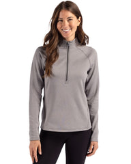 Cutter & Buck Layering Cutter & Buck - Women's Peshastin Fleece Recycled Half Zip Pullover