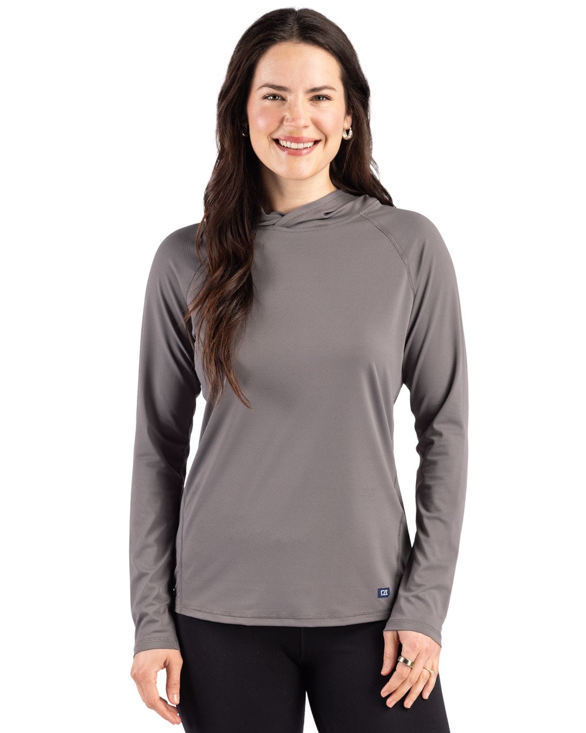 Cutter & Buck Layering Cutter & Buck - Women's Prospect Featherlight Stretch Hooded Pullover