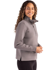 Cutter & Buck Layering Cutter & Buck - Women's Roam Recycled Quarter Zip Pullover