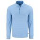 Cutter & Buck Layering S / Atlas/White Cutter & Buck - Men's Forge Recycled Stretch Double Stripe 1/4-Zip Pullover