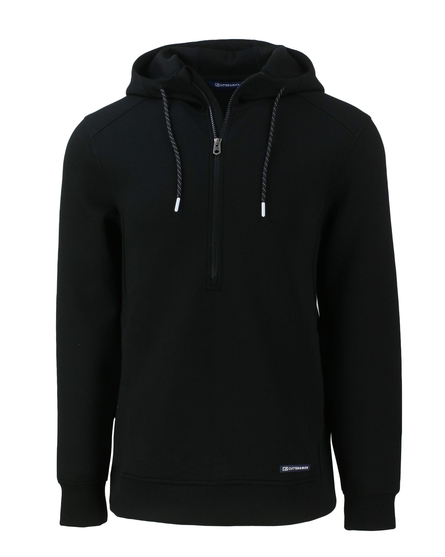 Cutter & Buck Layering S / Black Cutter & Buck - Men's Roam Recycled Half-Zip Hooded Pullover