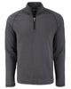 Cutter & Buck Layering S / Black Heather Cutter & Buck - Men's Peshastin Fleece Recycled Half Zip Pullover