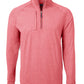 Cutter & Buck Layering S / Cardinal Red Heather Cutter & Buck - Men's Adapt Eco Knit Heather Quarter-Zip Pullover