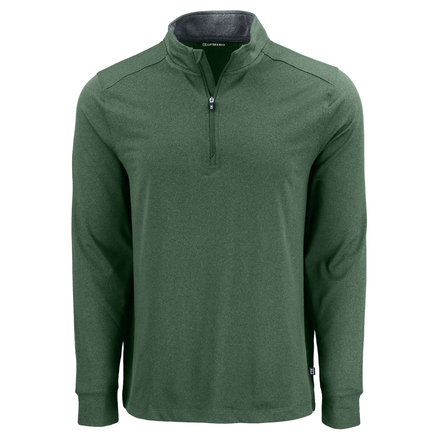 Cutter & Buck Layering S / Dark Hunter Heather Cutter & Buck - Men's Forge Recycled Stretch 1/4-Zip Pullover