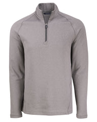 Cutter & Buck Layering S / Elemental Grey Heather Cutter & Buck - Men's Peshastin Fleece Recycled Half Zip Pullover