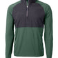 Cutter & Buck Layering S / Hunter/Black Cutter & Buck - Men's Adapt Eco Knit Hybrid Quarter-Zip Pullover