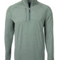 Cutter & Buck Layering S / Hunter Heather Cutter & Buck - Men's Adapt Eco Knit Heather Quarter-Zip Pullover