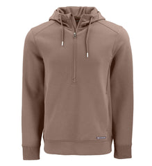 Cutter & Buck Layering S / Mushroom Cutter & Buck - Men's Roam Recycled Half-Zip Hooded Pullover