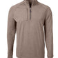 Cutter & Buck Layering S / Mushroom Heather Cutter & Buck - Men's Adapt Eco Knit Heather Quarter-Zip Pullover
