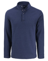 Cutter & Buck Layering S / Navy Blue Cutter & Buck - Men's Hunt's Point Textured Fleece Recycled Snap Pullover