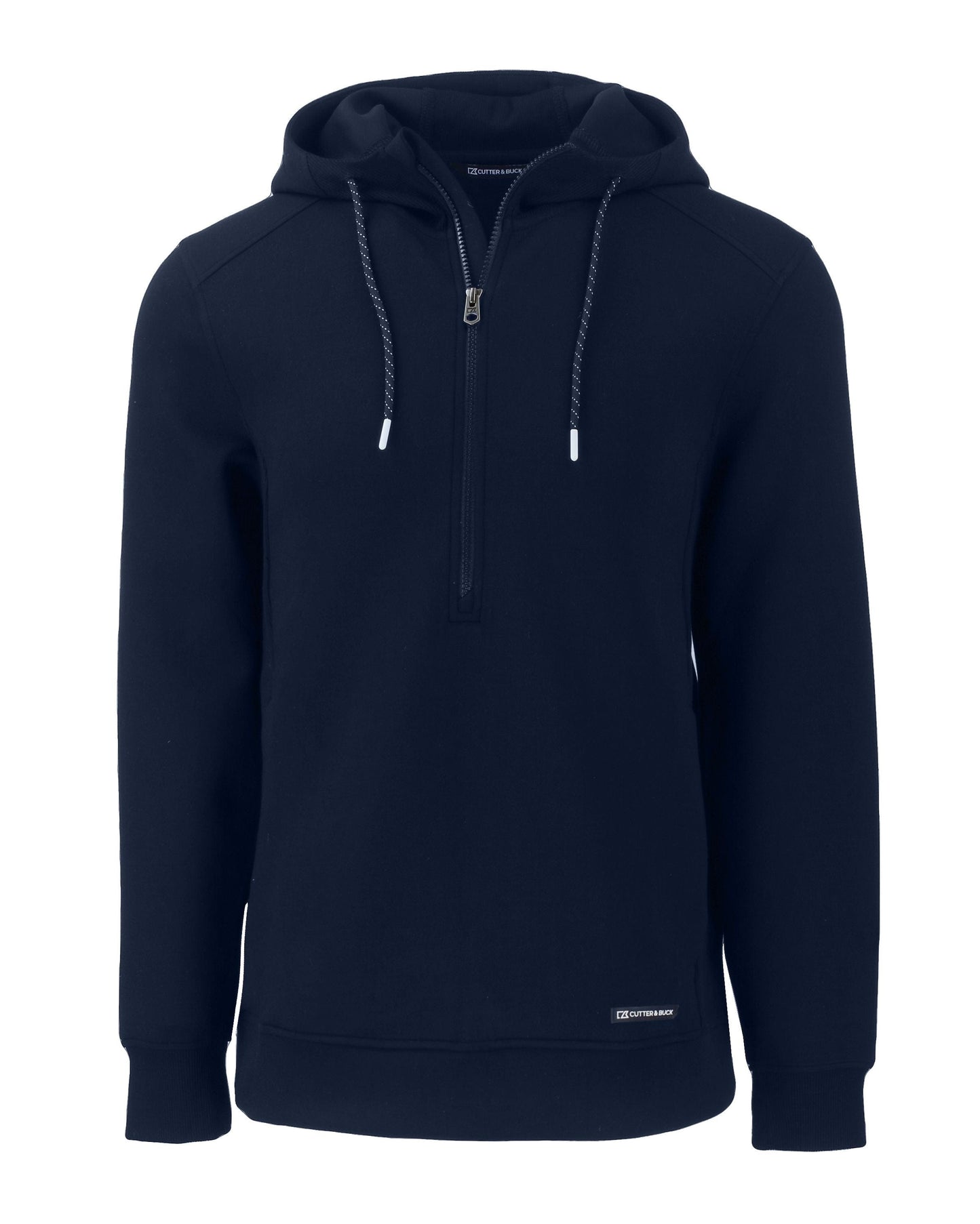Cutter & Buck Layering S / Navy Blue Cutter & Buck - Men's Roam Recycled Half-Zip Hooded Pullover