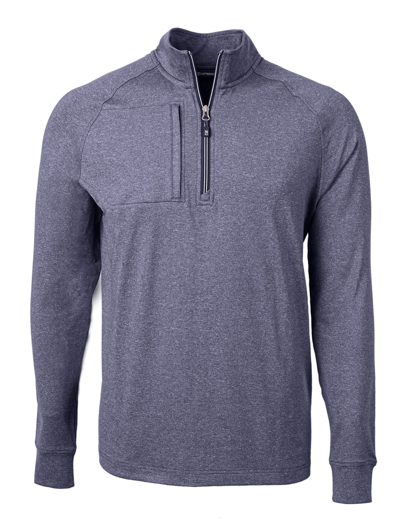 Cutter & Buck Layering S / Navy Blue Heather Cutter & Buck - Men's Adapt Eco Knit Heather Quarter-Zip Pullover