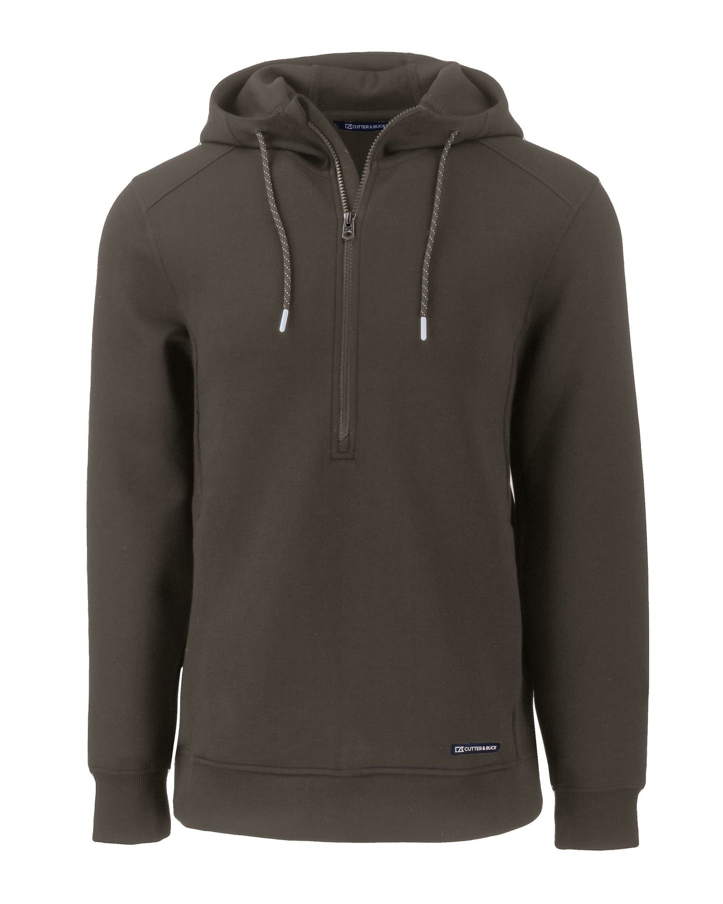 Cutter & Buck Layering S / Poplar Cutter & Buck - Men's Roam Recycled Half-Zip Hooded Pullover