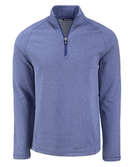 Cutter & Buck Layering S / Tour Blue Heather Cutter & Buck - Men's Peshastin Fleece Recycled Half Zip Pullover