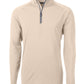 Cutter & Buck Layering S / Wheat Cutter & Buck - Men's Adapt Eco Knit Quarter Zip Pullover