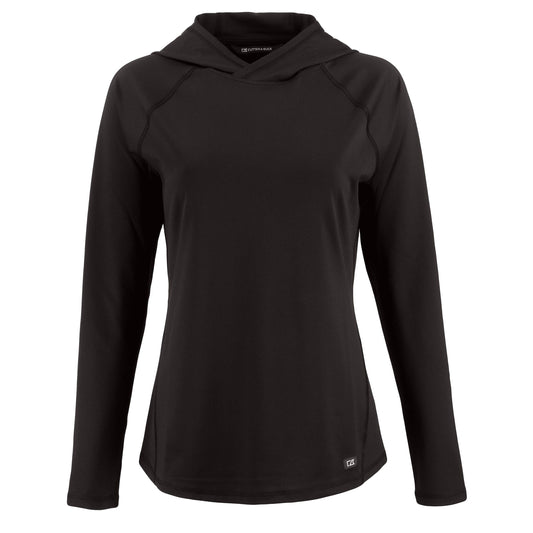 Cutter & Buck Layering XS / Black Cutter & Buck - Women's Prospect Featherlight Stretch Hooded Pullover