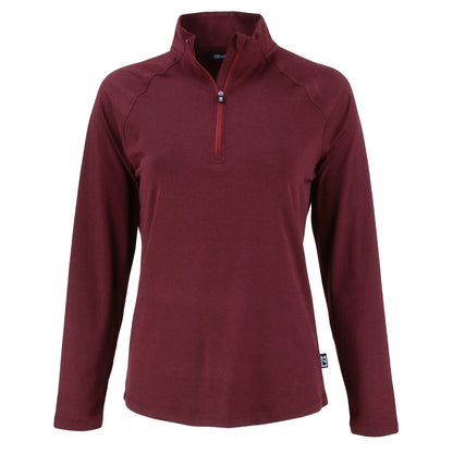 Cutter & Buck Layering XS / Bordeaux Cutter & Buck - Women's Coastline Epic Comfort Recycled Quarter-Zip