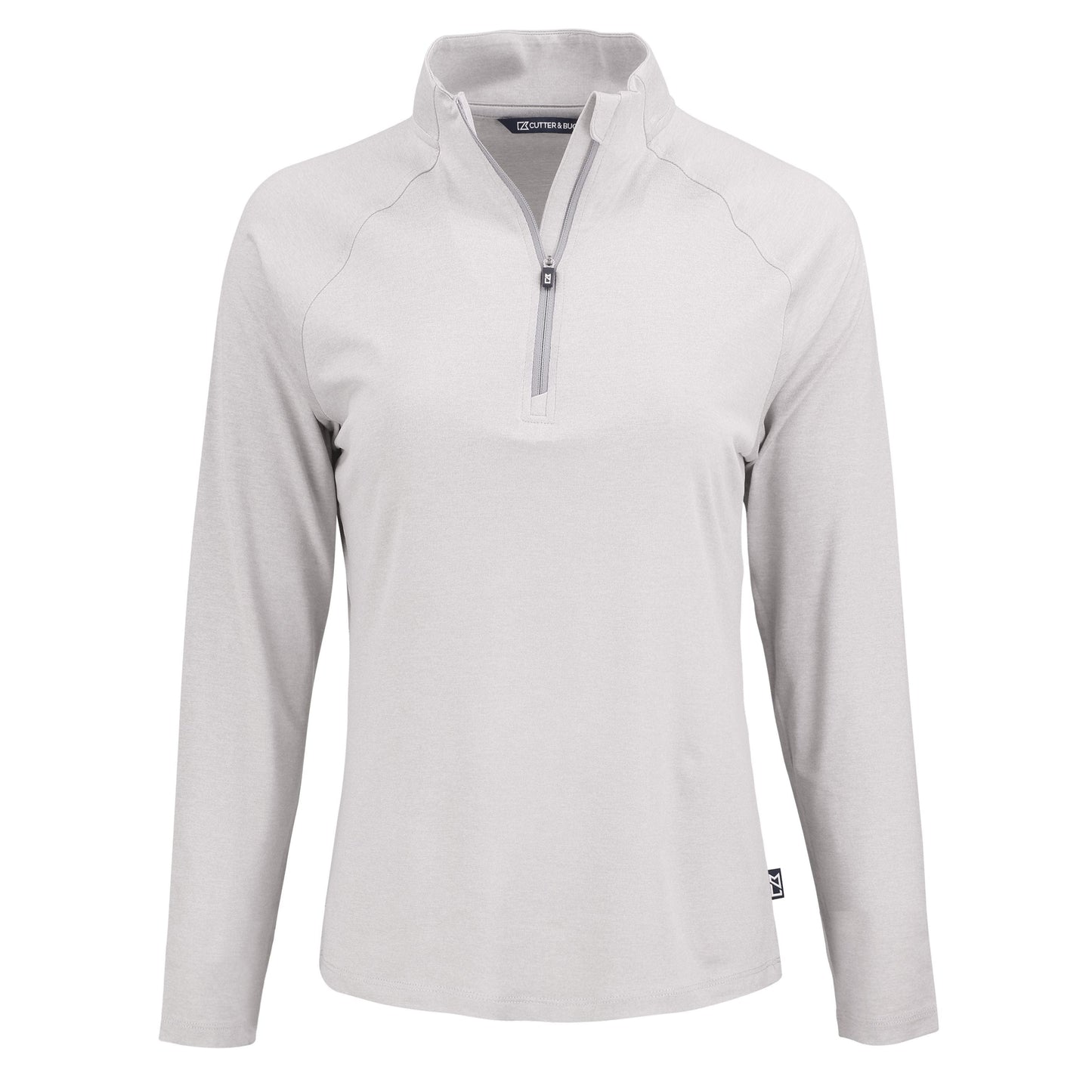 Cutter & Buck Layering XS / Concrete Cutter & Buck - Women's Coastline Epic Comfort Recycled Quarter-Zip