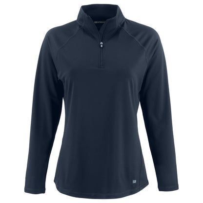 Cutter & Buck Layering XS / Navy Blue Cutter & Buck - Women's Prospect Featherlight Stretch 1/4-Zip