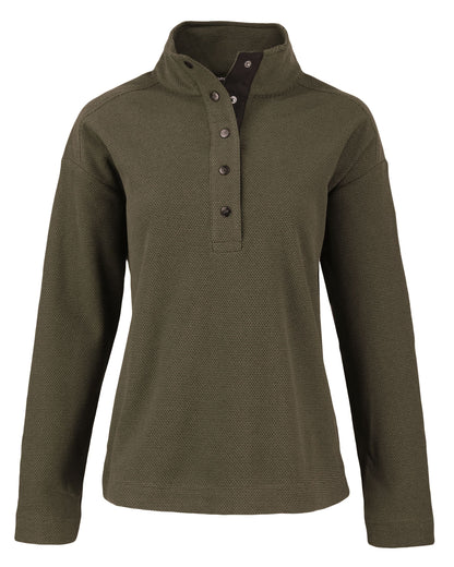 Cutter & Buck Layering XS / Poplar Cutter & Buck - Women's Hunt's Point Textured Fleece Recycled Snap Pullover
