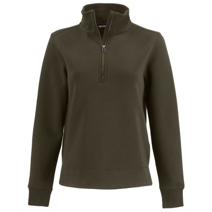 Cutter & Buck Layering XS / Poplar Cutter & Buck - Women's Roam Recycled Quarter Zip Pullover