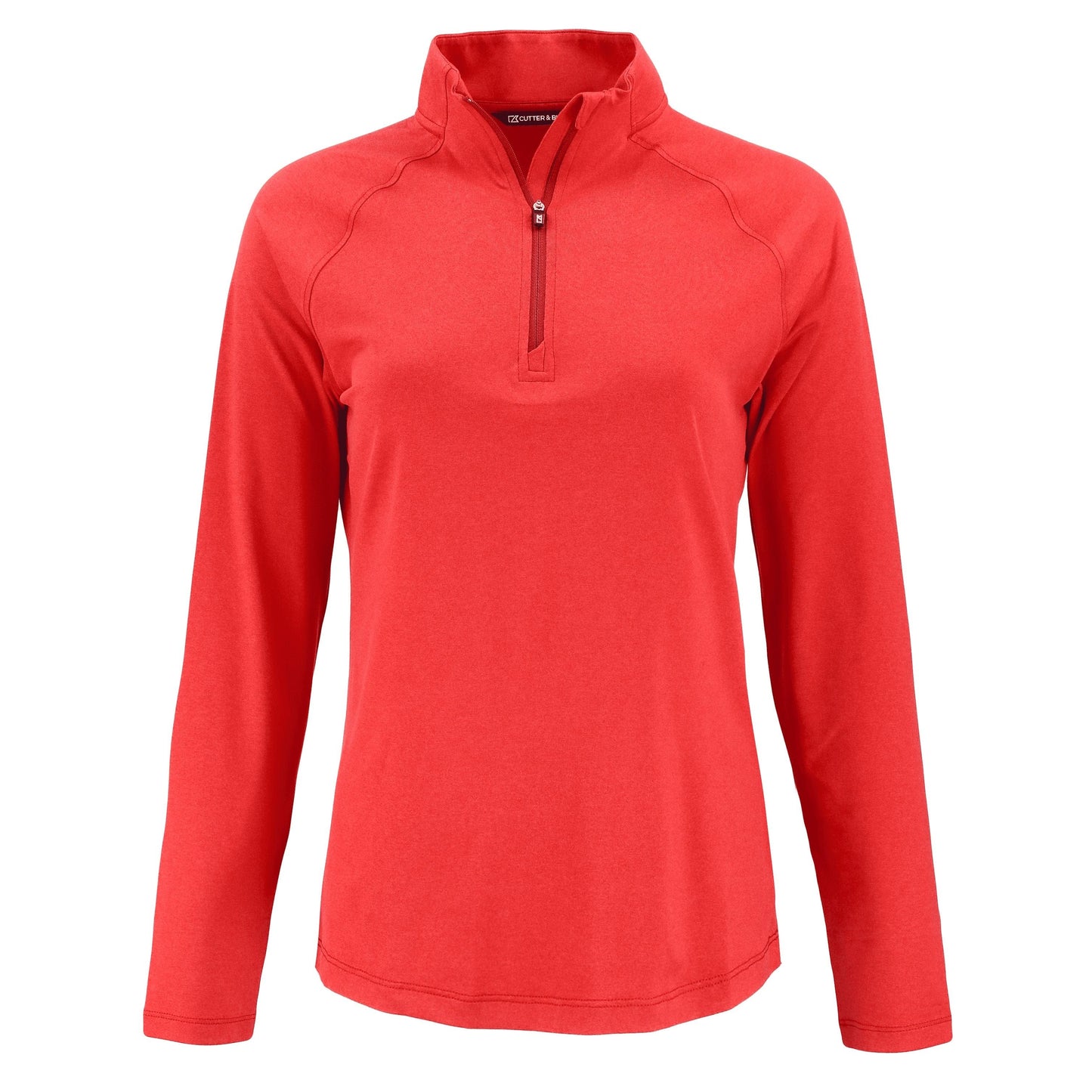 Cutter & Buck Layering XS / Red Cutter & Buck - Women's Coastline Epic Comfort Recycled Quarter-Zip
