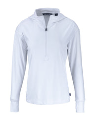 Cutter & Buck Layering XS / White Cutter & Buck - Women's Daybreak Recycled Half-Zip Hoodie